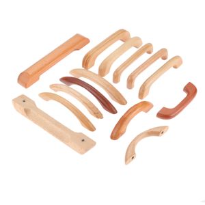 Mango de madera Tirando con tornillos 64 mm/96 mm/128 mm Cajero de la cocina Cajero de la puerta Cajero muebles de muebles de muebles de madera roja