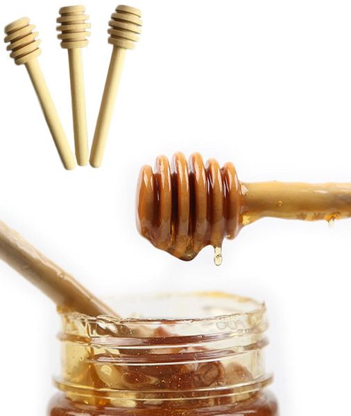 Mineure de miel en bois Dîne de vaisselle 8cm 15cm JUI CAFÉ MICKING STIMING Stick Sticks Sticks Thé Égouttières écologiques Milk Swor Bar Hone1316572