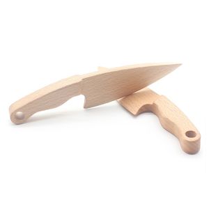 Couteau en bois pour enfants outil de cuisine pour tout-petits et enfants cuisine couteau en bois de cuisine mignon pour cuisiner en toute sécurité couper les légumes fruits LX5195