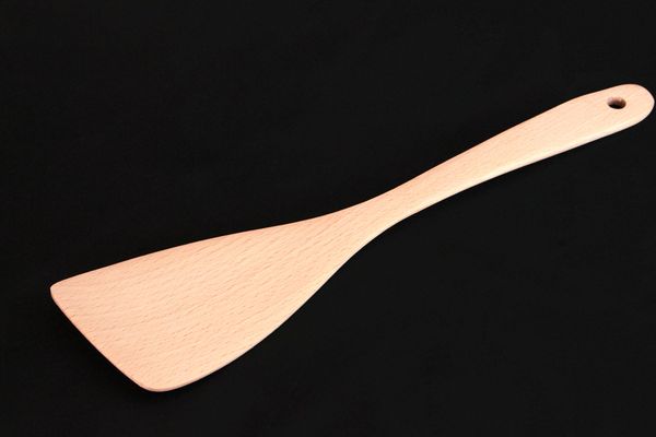 Spatule de cuisine en bois, accessoires de cuisine, poignées de cuisine résistantes à la chaleur, taille 12.8x3.15 pouces, vente en gros écologique