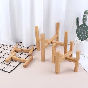 Wood Planter Pot Trays Flower Pot Rack Strong vrij staande bonsai houder bloemstand plantenstandaards indoor pot plantenstandaard