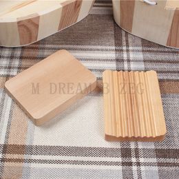 Wood Soap Dish Washboard Shaped Draining Soap Lade Storage Rack Houder Stand Zeepdoos voor Wastafel Bad Douche Plaat