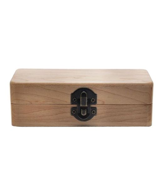 Caja de almacenamiento de madera con bandeja enrollable, caja de almacenamiento de tabaco y hierbas de madera Natural hecha a mano para pipa de fumar, accesorios 2977493