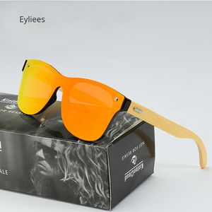 Lunettes De soleil en bois hommes femmes carré bambou femmes pour femmes hommes miroir lunettes De soleil 2023 nouveau surdimensionné rétro De Sol Masculino à la main