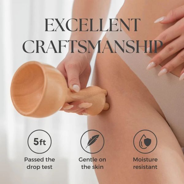 Outils de massage de thérapie en bois, masseur de drainage lymphatique pour la mise en forme du corps, les outils de sculpture du corps anti-cellulite