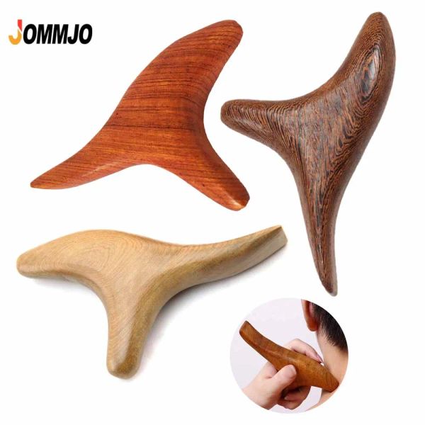 Herramientas de masaje de punto de activación de madera, herramientas profesionales de drenaje linfático Gua Sha, masaje de terapia de madera para todo el cuerpo aliviar el dolor