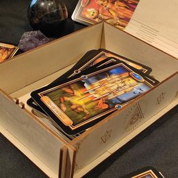 Houten trinket tarot borst houten doos tarotkaart opslag221d