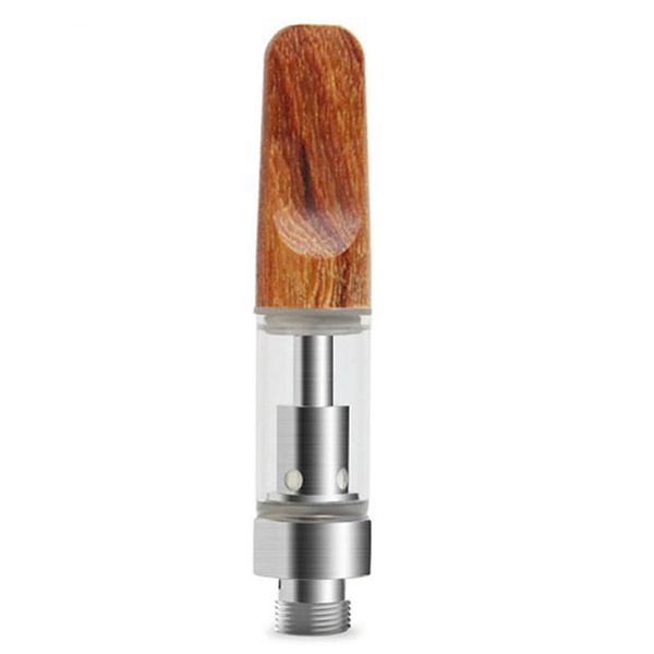 Wooded TH205 keramische glazen vape-cartridges 0,5 ml 0,8 ml 1,0 ml 510 draad houten lege karren