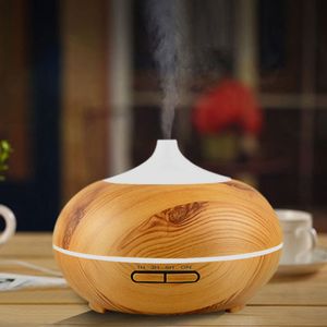 Atomiseur de désinfection de diffuseur d'arôme en bois avec 7 lumières humidificateur d'huile essentielle diffuseur d'humidificateur de brume de purification d'air pour le bureau à domicile