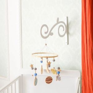 Baby bébé mobile berceau de berceau de lit blanche Cadre de cloche de lit blanc né jouets suspendus pour enfants