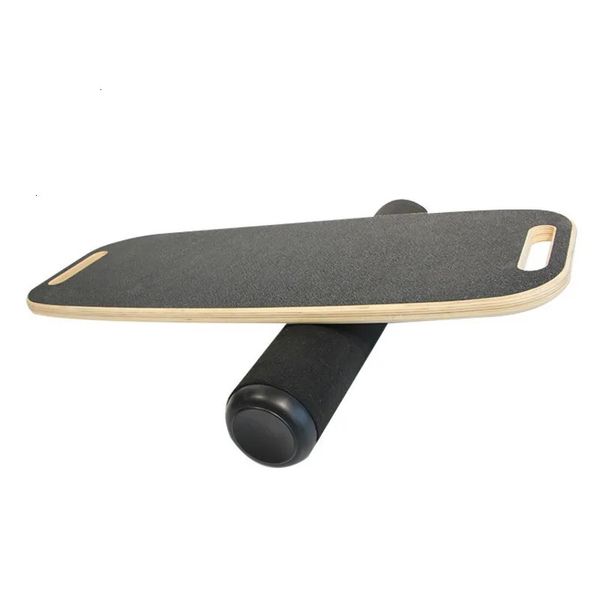 Planche d'équilibre en bois Yoga Twisting Fitness Plaque d'équilibre Entraînement de base pour la taille abdominale Jambes Muscles Roller- Board Balancing 240304