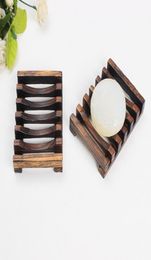 Porte-savon en bois de bambou, porte-savon, porte-plateau créatif Simple, boîte à savon de vidange en bois, fournitures de salle de bains 3838149
