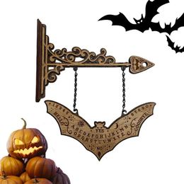 Houten vleermuis Divination Board Home Decor hanger houten Ouija Spirit Board Witch Divination Props Farmhouse Halloween Decoratie 240411