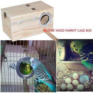 Jaula de madera para columpio de loro y pájaro, juguetes colgantes coloridos para periquito cacatúa
