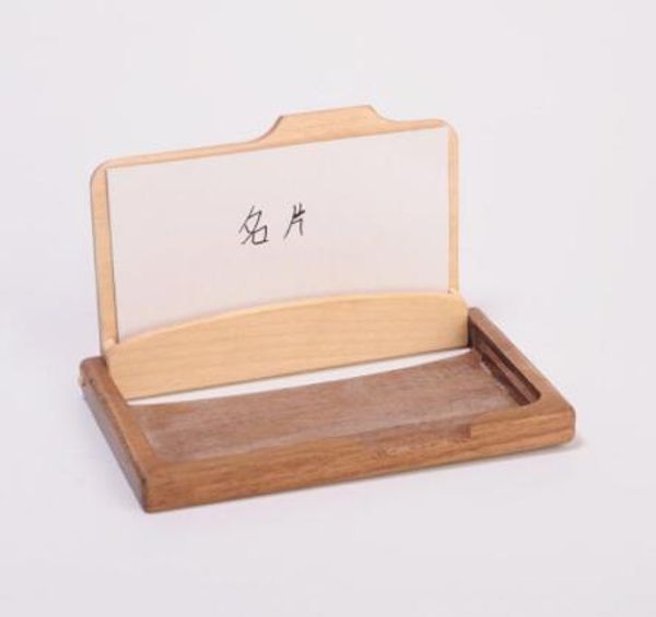 Porte-cartes de visite en bois mode créative haute qualité en bois massif multi-fonction boîte de rangement cadeau pour amis offre spéciale