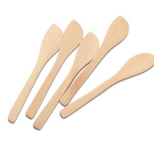 Houten Boter Spatel Keuken Dumpling Slicer Mes Kaas Kleine Schop Eco-vriendelijke Ijs Cake Lepels Badkamer Masker Lepel Bh5965 WHLY