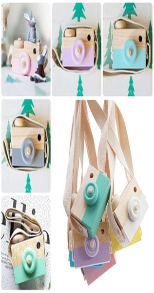 Juguetes de cámara de madera juguetes para niños decoración del hogar muebles de muebles de pografía colgante decoración de la decoración del regalo de Navidad para niños7974508