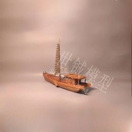 Kit d'assemblage de modèle de bateau à voile chinois en bois, bateau de traversée de rivière simulé, bricolage, jouet de construction pour adulte, cadeau de vacances, 135, 240319