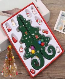 Houten Kerstbomen Kinder Handgemaakte DIY Kerstbomen Scène Layout Xtmas Ornamenten Kerstcadeaus voor kinderen XD241899186895