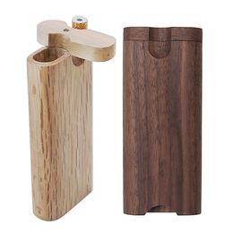Étui à cigarettes en bois extérieur Portable noyer tabac boîte de rangement ménage accessoires de fumer