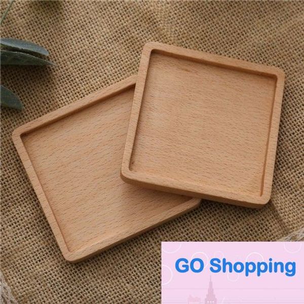 Posavasos de madera de nogal negro, posavasos para tazas de té y café, tetera antideslizante Natural, posavasos para bebidas, herramientas de Bar para el hogar, venta al por mayor