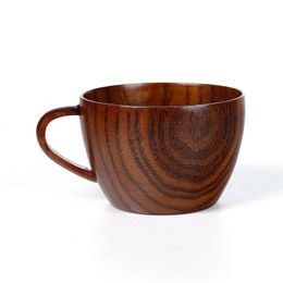 Tasse en bois Bois Café Thé Bière vin Jus Lait Eau Tasse À La Main d'affaires Cadeau Potable Tasse Gratuit DHL