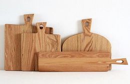 Planches à découper en bois, assiette de fruits, 5 styles, blocs à découper en bois entier, assiette à gâteau et à pain, plateaux de service 4177456