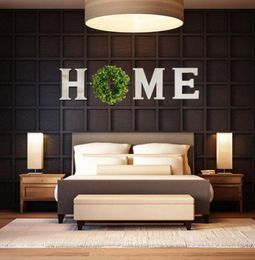 Plaque à domicile encadré en bois avec couronne verte pour la décoration intérieure de la ménages grandes panneaux de ferme plaque mural décor suspendu 3401770