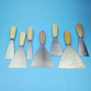 Poignée en bois calfeutrant petit couteau de mastic essuie-glace boue lot couteau gris peinture nettoyage de spatule usine en gros