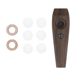 Houten kazoo lichtgewicht draagbaar voor beginnersfluitinstrument muziekliefhebbers houtblazers instrument eenvoudig ontwerp