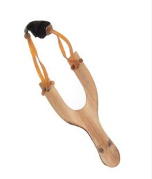 Houten Materiaal Slings Rubber String Fun Traditionele Kinderen Buiten katapult Interessante Jacht Props Speelgoed Top Kwaliteit DA0978875243