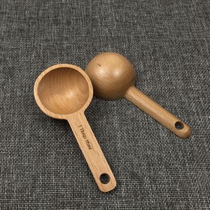 Houten Meetlepel 15ml Natuurlijke Houten Koffie Lepel Keukensoep Lepels voor Kinderen Kinderen