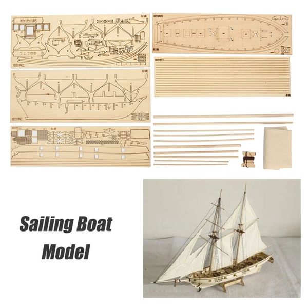Kits de maquettes de navires en bois, Puzzle 3D, ensemble de blocs de construction, jouet pour adultes, cadeau à collectionner, 240319