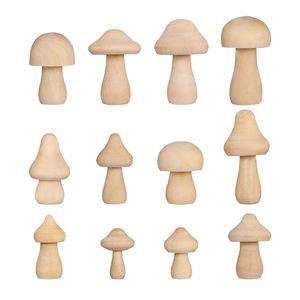 Champignon en bois pour l'artisanat des champignons inachevés PEP DOULES PEINDES DIY PROJETS PROJETS NATURELS WOOD Arts