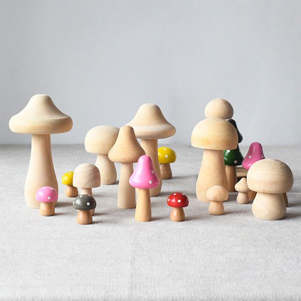 Champignon en bois Blanks en bois