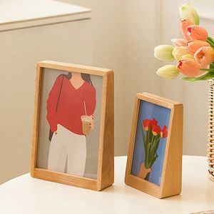 Cadre photo en bois cadres po nordiques pour salon certificat spécimen présentoir porte-fleurs sèches décor de bureau 240122