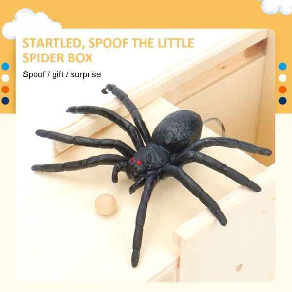 Trick Prank Trick Practical Joke Office Home Boîte Toy Box Gag Spider Kid Parents Friend Funny Play Joke Gift surprenant Boîte