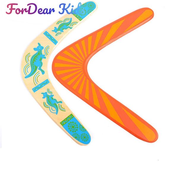 Retour professionnel en bois Dart Flying Soucoun Outdoor Sports Equipment Kids Toys V Boomerang Flying DISC OUTDOOR TOYS 240430