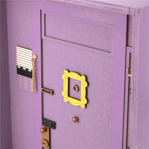 En bois violet de porte d'amis de porte à la maison décor de l'émission télévisée des amis porte-clés porte-porte porche porche suspendu outil de rangement clé