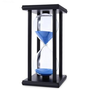 Houten zandglas zand zandloper 45/60 minuut 20.5 * 10 * 10 Countdown Timer Clock Xmas Verjaardagscadeau Woondecoratie Reloj de Arena LJ201204