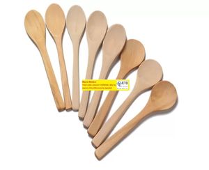 Cucharas de madera Cuchara de miel Cucharas para bebé Mini cuchara de té de madera 6 estilos para elegir