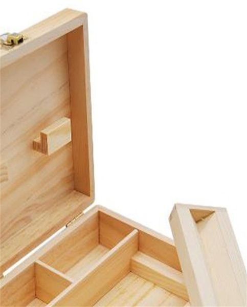 Caja de almacenamiento de madera, bandeja para cigarrillos, caja de almacenamiento de tabaco y hierbas de madera Natural hecha a mano para accesorios de pipa para fumar 961 R23669083