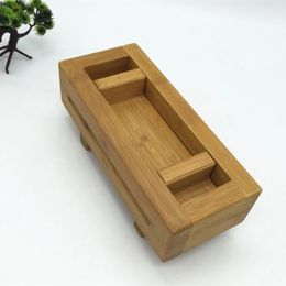 Moule à Sushi en bois rectangulaire, boîte à moule à pression, Kit de fabrication de bricolage, outil de cuisine traditionnel japonais 240103