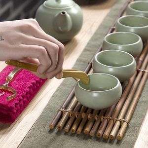 Clip de té de madera Simple HOTOR TEAS SET HERRAMIENTA TEACUP BENT CLIPS PORTABLE BAMBOO Color natural Accesorios 18 cm RRE13336