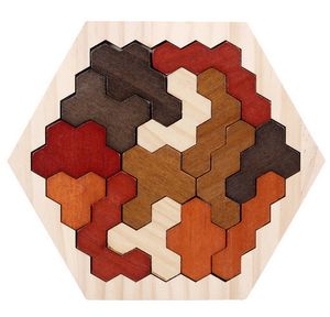 Rompecabezas – jouets en bois pour tout-petits, Puzzle Tangram couleur, modèle de Puzzle, jeu en bois, jouets pour enfants, cadeau de noël