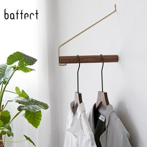 Ganchos de estante de montaje en pared de madera, colgador para ropa, almacenamiento de abrigos, accesorios para sala de estar/dormitorio, colgadores de almacenamiento de pared, gancho para bata