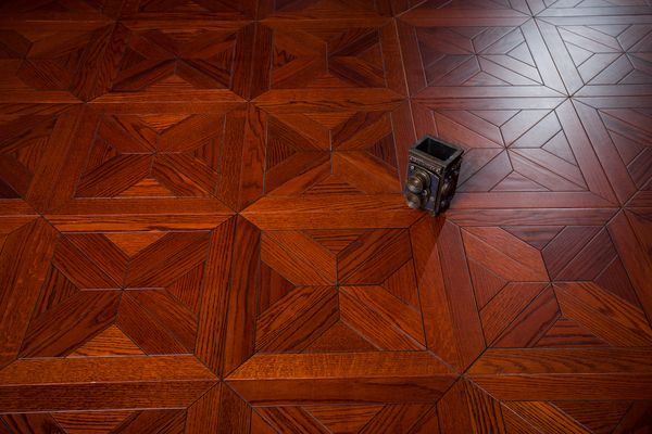 Parquet en chêne rouge Carrelage de parquet marqueterie carrée incrustation de papier peint revêtement mural tapis outils maison tenir fournitures d'art salon