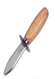 Woodhandle Oyster Shucking Knife Tools en acier inoxydable Oysters Couteaux Kitchen Food Ustensil Tool5642478