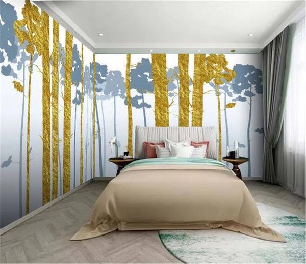 Woods Cloud Forest Personnalisé Paysage Maison Mur HD Décorations Intérieures Supérieures Papier Peint