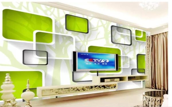 Bois printemps 3D TV fond mural 3d papier peint 3d papiers peints pour tv toile de fond 2880970